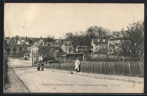AK Fontenay-aux-Roses, La descente de la Gare