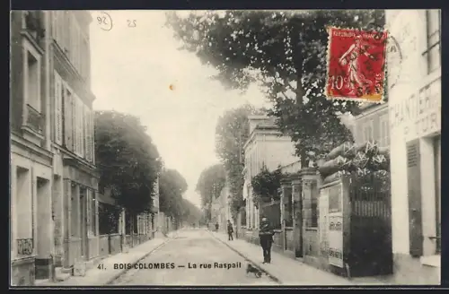 AK Bois-Colombes, La rue Raspail