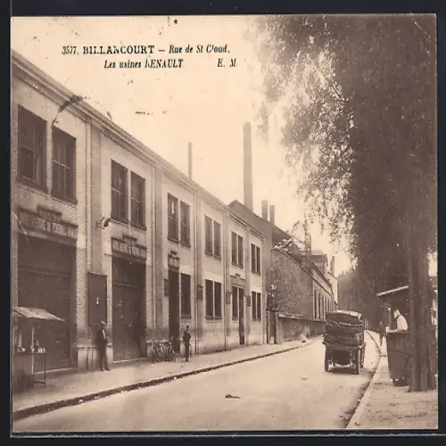 AK Billancourt, Rue de St Cloud, Les usines Renault
