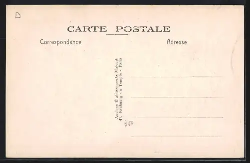 AK Asnières, Place et rue de la Comète avec cafés et calèche