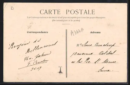 AK Billancourt, Le Quai de Billancourt vers le pont