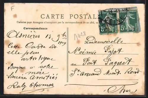 AK Asnières, Place de la Comète et Avenue d`Argenteuil