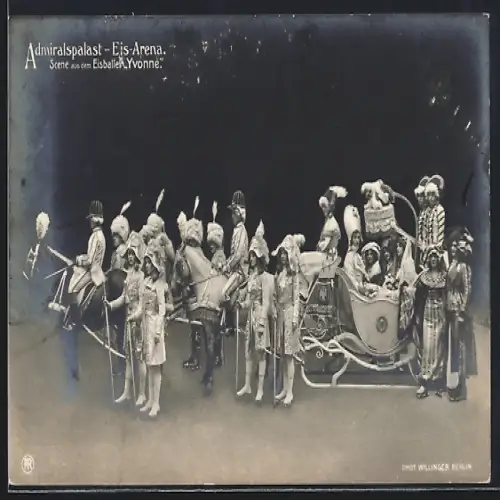 AK Berlin, Admiralspalast-Eis-Arena am Bahnhof Friedrichstrasse, Scene aus dem Eisballett Yvonne