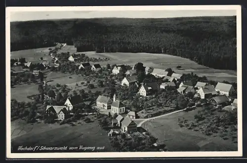 AK Hochdorf / Nagold, Ortsansicht vom Flugzeug aus