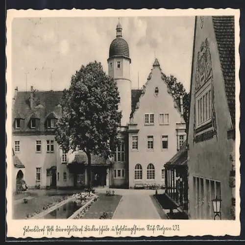 AK Helmsdorf / Dürröhrsdorf, Partie am Erholungsheim und Bäckerschule