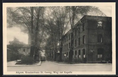 AK Hamburg-St.Georg, Allgemeines Krankenhaus St. Georg, Weg zur Kapelle