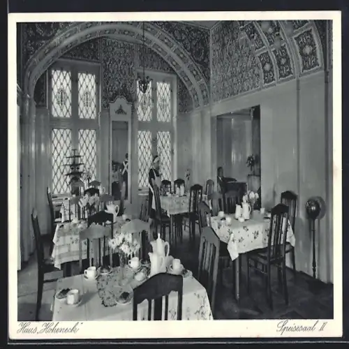 AK Bad Frankenhausen, Hotel Haus Hoheneck, Speisesaal II