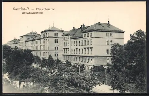 AK Dresden-N., Pionierkaserne, Königsbrückerstrasse