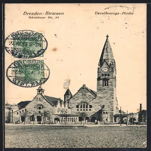 AK Dresden-Striesen, Versöhnungskirche, Schandauer Str. 35