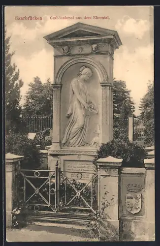 AK Saarbrücken, Grabdenkmal aus dem Ehrental