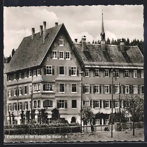AK Weiler / Allgäu, Blick auf das Krankenhaus