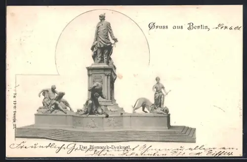 AK Berlin, Bismarck-Denkmal