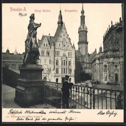 AK Dresden-A., Königl. Schloss und Georgentor