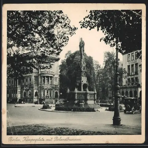 AK Berlin, Kemperplatz mit Rolandbrunnen