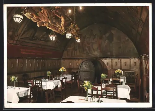AK Leipzig, Auerbachs Keller, Alter historischer Kellerraum