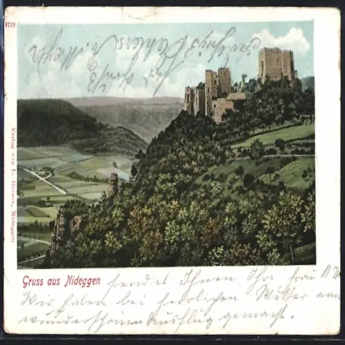 AK Nideggen, Blick auf die Burg