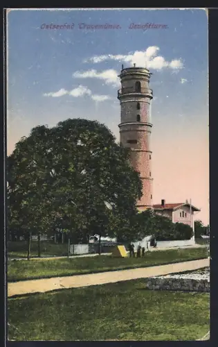 AK Travemünde, Blick auf den Leuchtturm