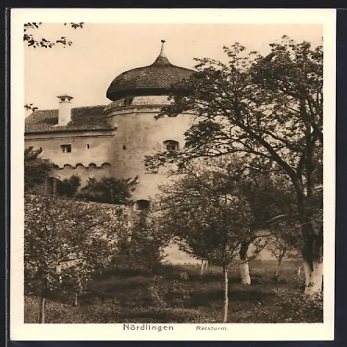 AK Nördlingen, Blick auf den Reisturm