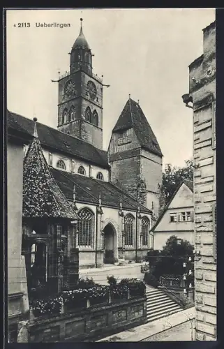 AK Ueberlingen / Bodensee, Münster und Rathaus 1913