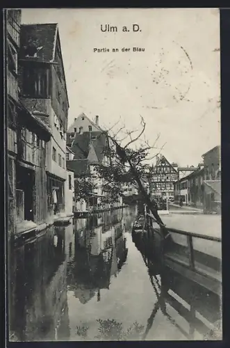 AK Ulm a. D., Partie an der Blau