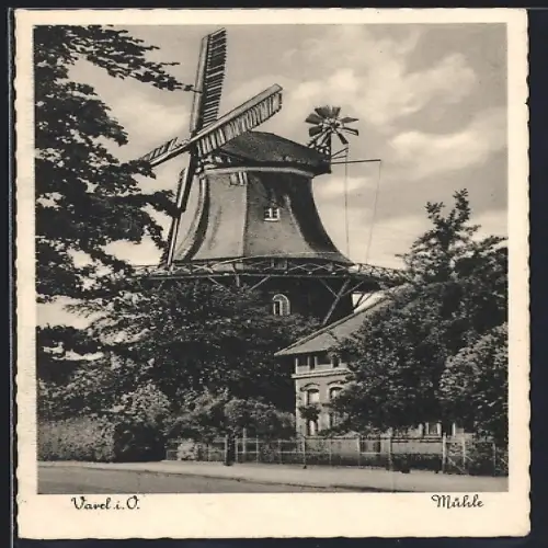 AK Varel i. O., Blick auf die Mühle