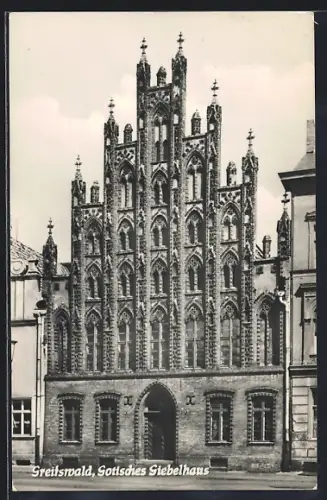 AK Greifswald, Gotisches Giebelhaus