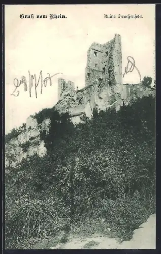AK Drachenfels /Rhein, Ruine Drachenfels
