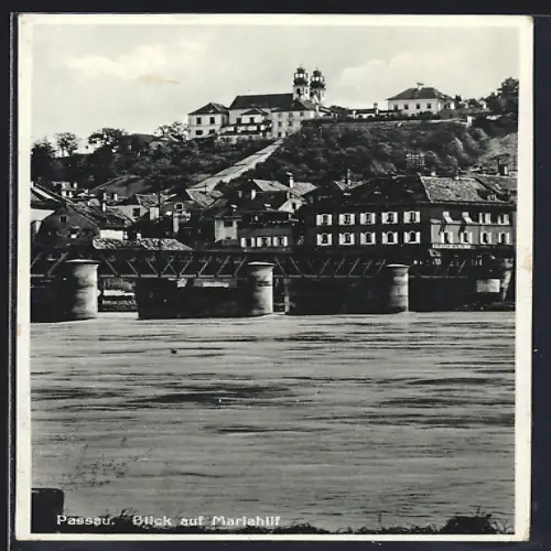 AK Passau, Blick auf Mariahilf