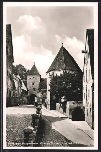 AK Pappenheim / Bayern, Oberes Tor mit Klosterkirche