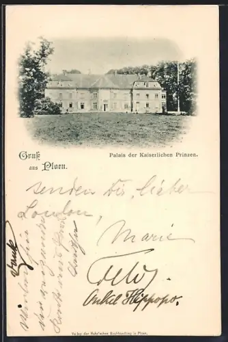 AK Plön, Palais der Kaiserlichen Prinzen