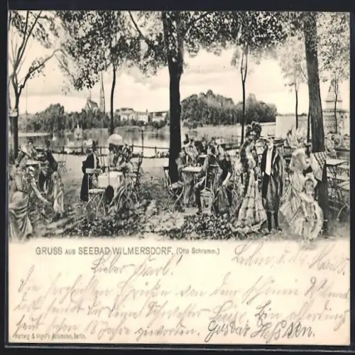 AK Wilmersdorf, Gasthaus Seebad von Otto Schramm