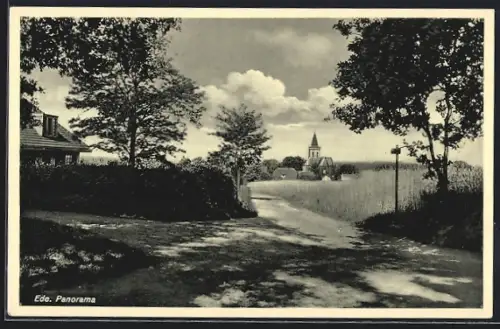 AK Ede, Panorama mit Kirche