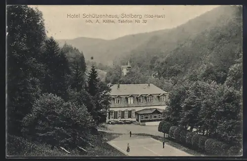 AK Stolberg / Harz, Hotel Schützenhaus A. Kothe