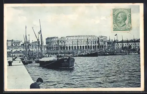 AK Pola, Arena vom Meer aus