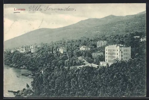 AK Lovran, Ortsansicht aus der Vogelschau