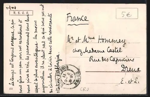 AK Abbazia, Ortsansicht vom Meer aus