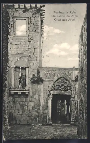 AK Raba /Arbe, Villa in der Stadt