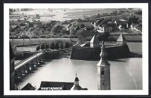 AK Kostajnica, Panorama mit Brücke