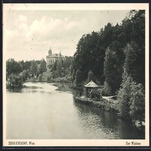 AK Berlin-Zehlendorf, Partie am Waldsee