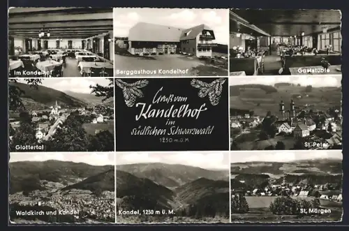 AK Kandelhof / bad. Schwarzwald, Gasthof Kandelhof, St. Peter und St. Märgen, Waldkirch und Kandel