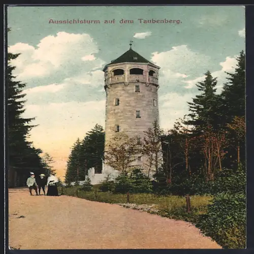 AK Taubenberg, Weg zum Aussichtsturm