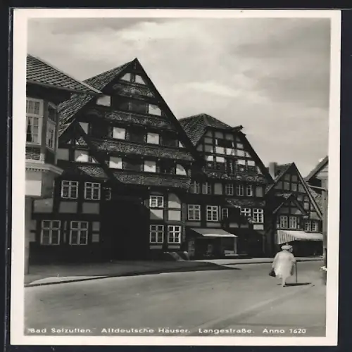 AK Bad Salzuflen, Altdeutsche Häuser an der Langestrasse