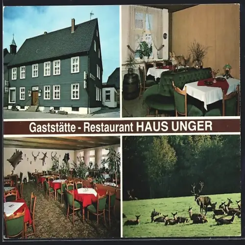 AK Arnsberg / Westf., Gaststätte-Restaurant Haus Unger, Vosswinkeler Strasse 9