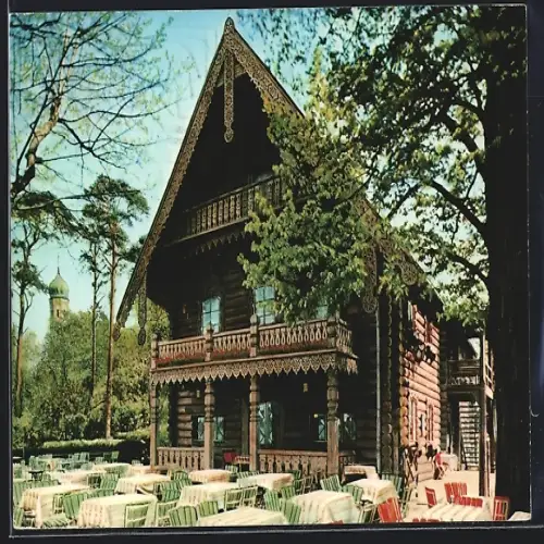 AK Berlin-Wannsee, Gasthaus Blockhaus Nikolskoe