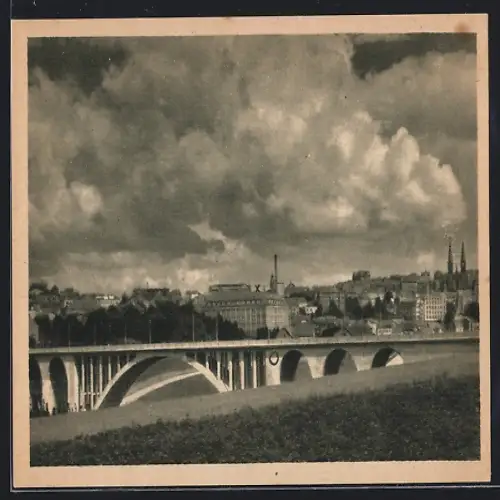 AK Pirmasens, Ortspartie mit Brücke