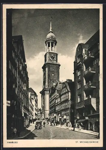 AK Hamburg-Neustadt, Blick auf die St. Michaeliskirche
