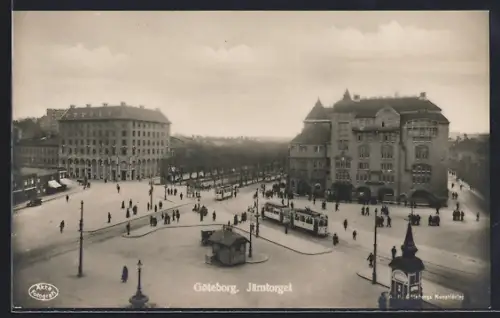 AK Göteborg, Järntorget, Strassenbahn