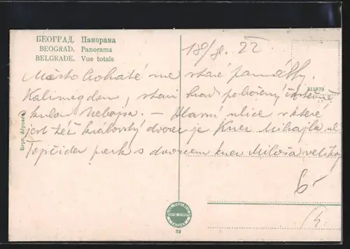 AK Belgrade, Vue totale