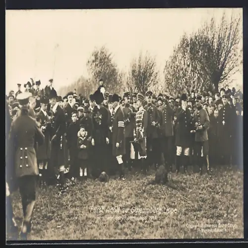 AK Fürst Adolf von Schaumburg-Lippe auf der Hubertusjagd 1911