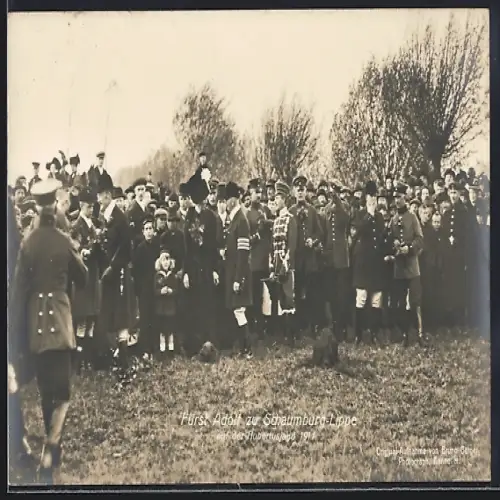AK Fürst Adolf von Schaumburg-Lippe auf der Hubertusjagd 1911